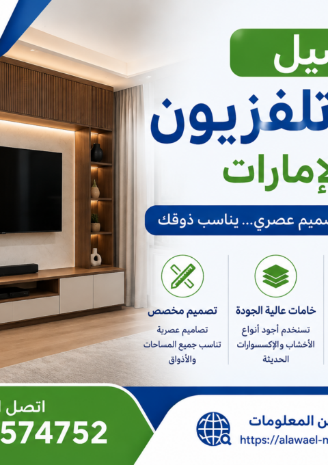 تفصيل وحدات تلفزيون في الإمارات