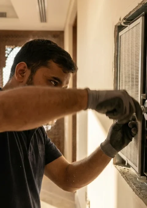 صورة تركيب ابواب واخشاب في ام القيوين